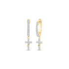 10K Yellow Gold Diamond Earrings 1/6 Cttw Gift Edition - Splendid Jewellery