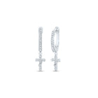 Diamond Earrings in 10K White Gold for Everyday Wear - Splendid Jewellery