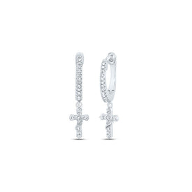 Diamond Earrings in 10K White Gold for Everyday Wear - Splendid Jewellery