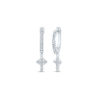 10K White Gold Gift - Ready Diamond Earrings with Natural Sparkle - Splendid Jewellery