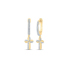Load image into Gallery viewer, Diamond Earrings in 10K Yellow Gold with Elegant Styling - Splendid Jewellery