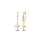 10K Yellow Gold Diamond Earrings for Everyday Wear with Elegant Styling - Splendid Jewellery