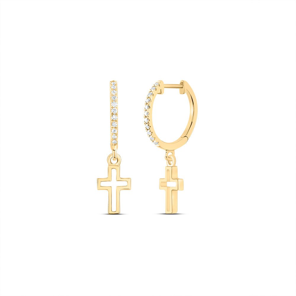 14K Yellow Gold Diamond Earrings Gift Edition - Splendid Jewellery