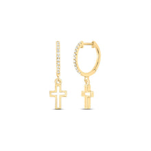 Load image into Gallery viewer, 14K Yellow Gold Diamond Earrings Gift Edition - Splendid Jewellery