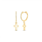 14K Yellow Gold Diamond Earrings Gift Edition - Splendid Jewellery