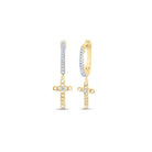 Diamond Earrings in 10K Yellow Gold with Fine Detail - Splendid Jewellery