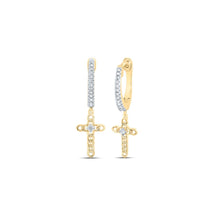 Load image into Gallery viewer, Diamond Earrings in 10K Yellow Gold with Fine Detail - Splendid Jewellery