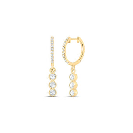 14K Yellow Gold Gift - Ready Diamond Earrings Gift Edition - Splendid Jewellery