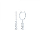 14K White Gold Diamond Earrings - Splendid Jewellery