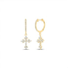 14K Yellow Gold Luxury Diamond Earrings Gift Edition - Splendid Jewellery