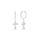 14K White Gold Gift - Ready Diamond Earrings with Elegant Styling - Splendid Jewellery