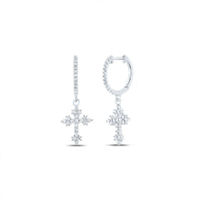 Load image into Gallery viewer, 14K White Gold Gift - Ready Diamond Earrings with Elegant Styling - Splendid Jewellery