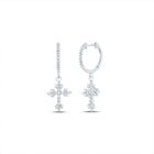 14K White Gold Gift - Ready Diamond Earrings with Elegant Styling - Splendid Jewellery