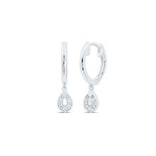 Load image into Gallery viewer, Pear Diamond Earrings in 10K White Gold Gift Edition - Splendid Jewellery