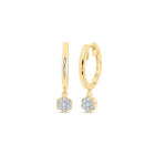 10K Yellow Gold Gift - Ready Diamond Earrings with Natural Sparkle - Splendid Jewellery