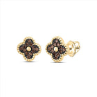 14K Yellow Gold Diamond Stud Earrings 1/5 Cttw - Splendid Jewellery