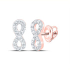 10K Rose Gold Diamond Earrings - Splendid Jewellery