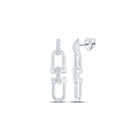 14K White Gold Luxury Diamond Earrings Gift Edition - Splendid Jewellery