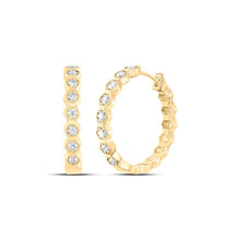 Load image into Gallery viewer, 14K Yellow Gold Diamond Earrings for Everyday Wear with Elegant Styling - Splendid Jewellery