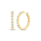 14K Yellow Gold Diamond Earrings for Everyday Wear with Elegant Styling - Splendid Jewellery