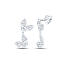 Load image into Gallery viewer, 14K White Gold Diamond Earrings for Everyday Wear Gift Edition - Splendid Jewellery
