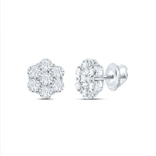 Load image into Gallery viewer, Diamond Earrings in 14K White Gold for Everyday Wear - Splendid Jewellery