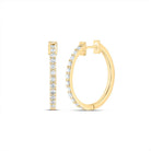 Diamond Hoop Earrings 3/4 Cttw - Splendid Jewellery