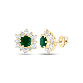 Emerald Fine Jewellery Stud Earrings with Fine Detail - Splendid Jewellery