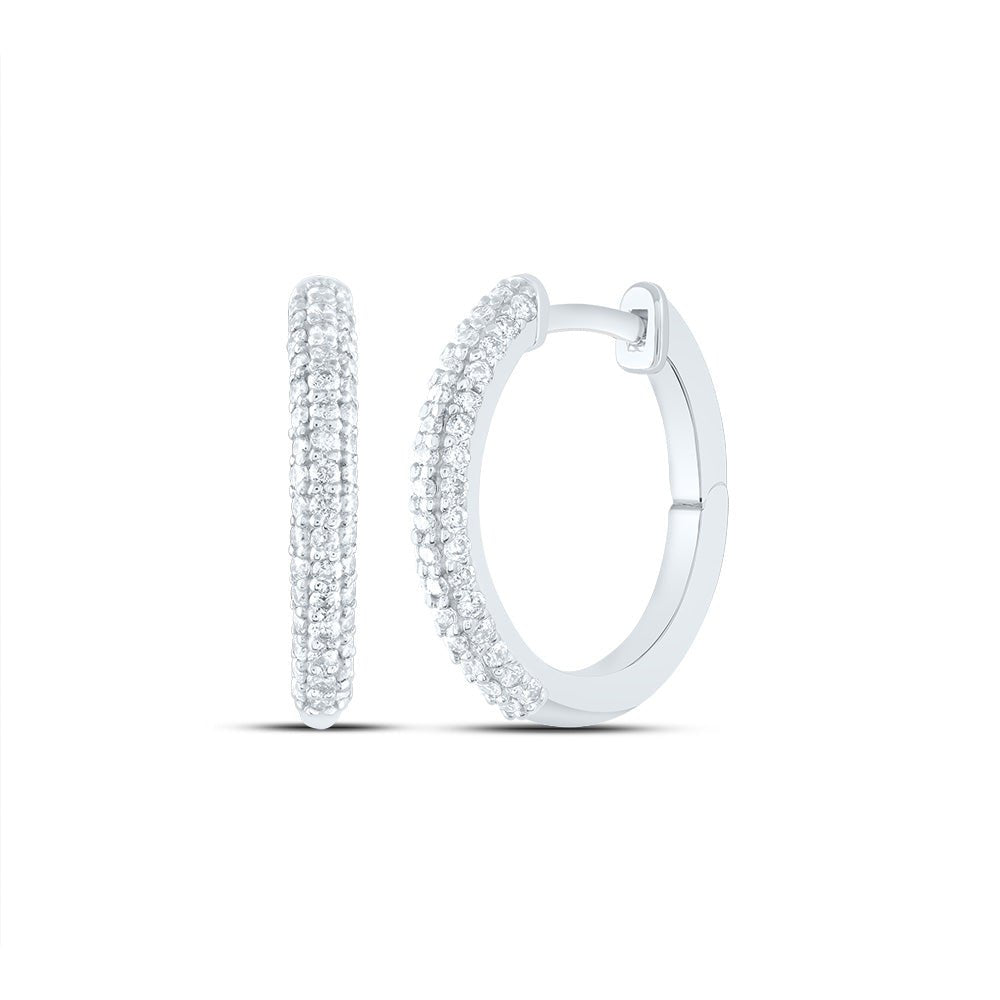 Diamond Fine Jewellery Hoop Earrings with Elegant Styling - Splendid Jewellery