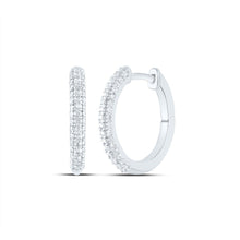Load image into Gallery viewer, Diamond Fine Jewellery Hoop Earrings with Elegant Styling - Splendid Jewellery