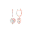 Diamond Earrings in 14K Rose Gold - Splendid Jewellery