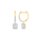 Cushion Diamond Earrings 1/2 Cttw - Splendid Jewellery