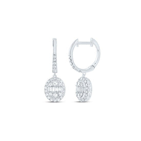 14K White Gold Diamond Earrings for Everyday Wear with Natural Sparkle - Splendid Jewellery