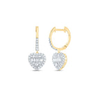 14K Yellow Gold Luxury Diamond Earrings with Elegant Styling - Splendid Jewellery
