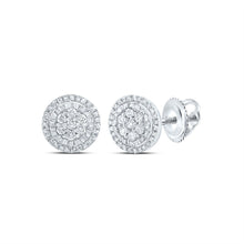 Load image into Gallery viewer, Diamond Earrings in 10K White Gold for Everyday Wear - Splendid Jewellery