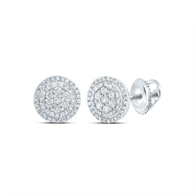 Diamond Earrings in 10K White Gold for Everyday Wear - Splendid Jewellery