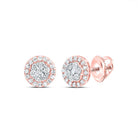 10K Rose Gold Diamond Stud Earrings Gift Edition - Splendid Jewellery