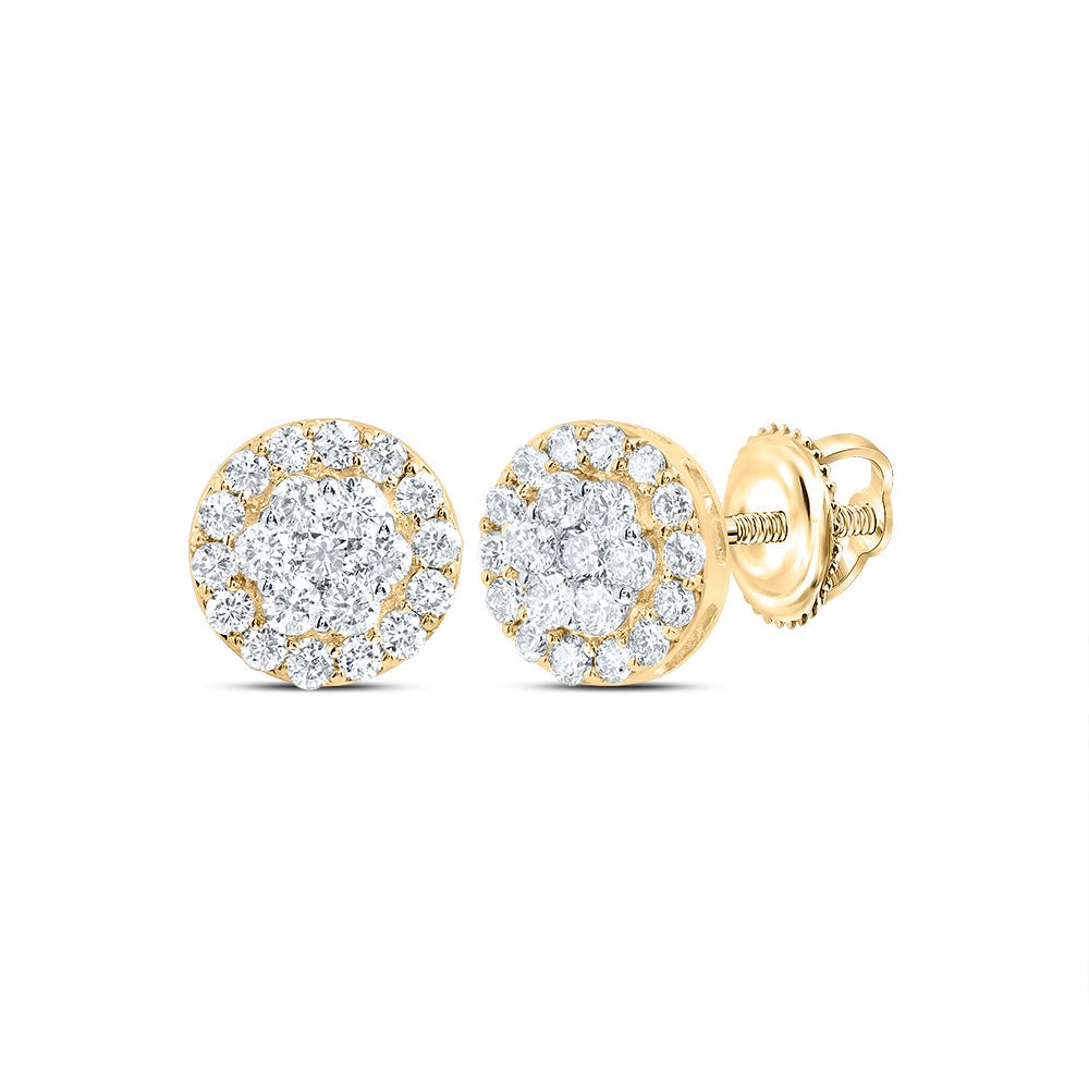 Diamond Stud Earrings 1 Cttw - Splendid Jewellery