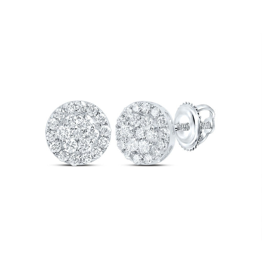 10K White Gold Diamond Earrings for Everyday Wear with Natural Sparkle - Splendid Jewellery