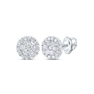 10K White Gold Diamond Earrings for Everyday Wear with Natural Sparkle - Splendid Jewellery