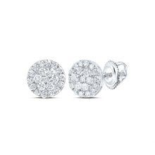 Load image into Gallery viewer, 10K White Gold Diamond Earrings for Everyday Wear with Natural Sparkle - Splendid Jewellery