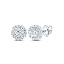 10K White Gold Diamond Earrings for Everyday Wear with Natural Sparkle - Splendid Jewellery