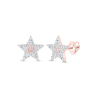 Diamond Stud Earrings in 10K Rose Gold with Natural Sparkle - Splendid Jewellery