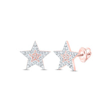 Load image into Gallery viewer, Diamond Stud Earrings in 10K Rose Gold with Natural Sparkle - Splendid Jewellery
