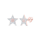 Diamond Stud Earrings in 10K Rose Gold with Natural Sparkle - Splendid Jewellery