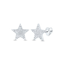 Load image into Gallery viewer, Diamond Stud Earrings in 10K White Gold with Fine Detail - Splendid Jewellery