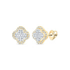10K Yellow Gold Diamond Stud Earrings - Splendid Jewellery