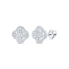 10K White Gold Diamond Stud Earrings 1/5 Cttw - Splendid Jewellery