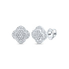 10K White Gold Diamond Stud Earrings - Splendid Jewellery