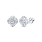 10K White Gold Diamond Stud Earrings - Splendid Jewellery